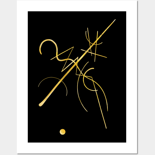 Kandinsky - Black and Gold Wall Art by shamila